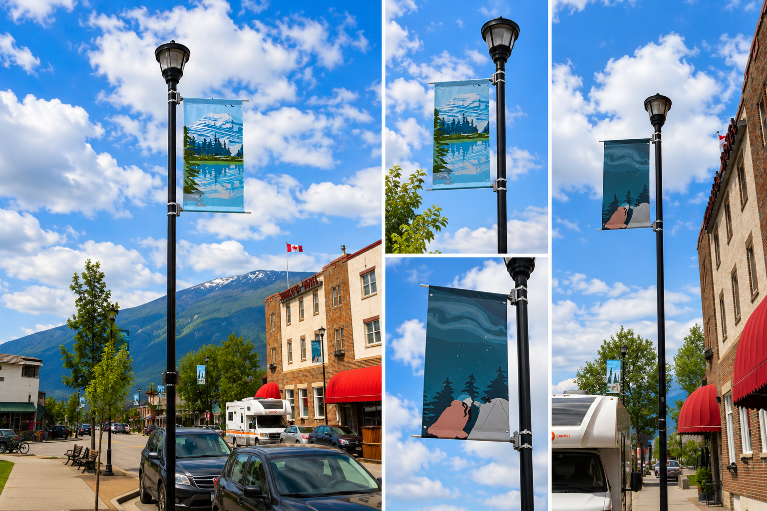 How Street Pole Banners Can Beautify National Park Towns & Visitor Areas