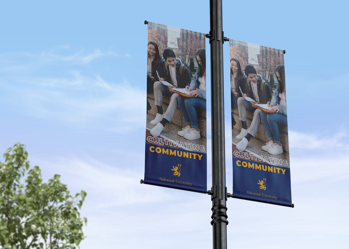 Branding, Values and Inspiration | College and School Campus Street Pole Banners