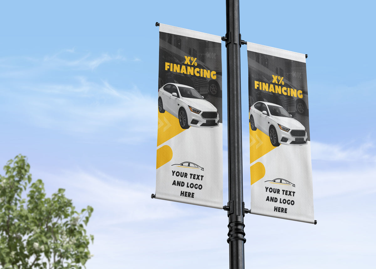 Auto Financing Banner yellow and black