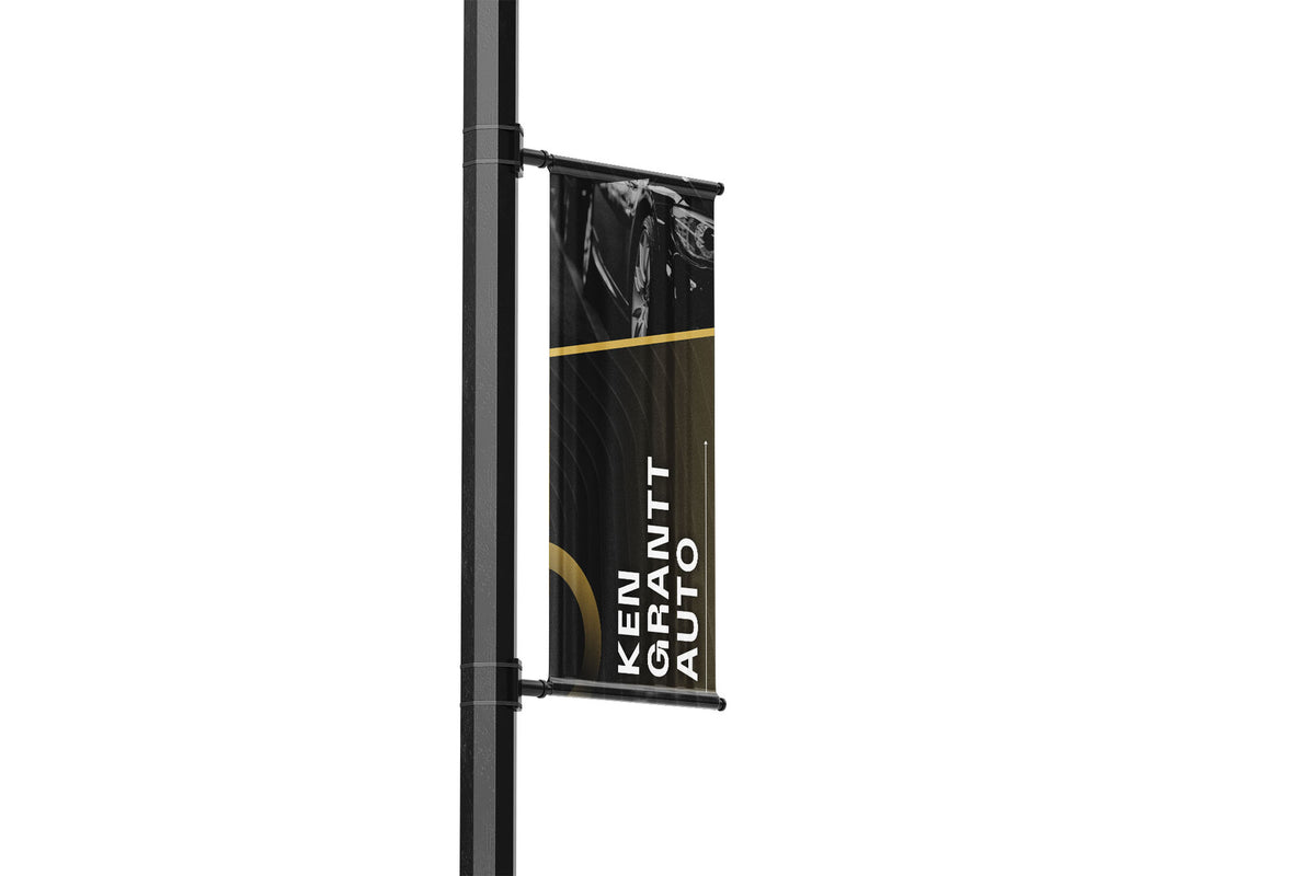 Dealership Name and Branding Street Pole Banners - Dealerships & Auto Lots