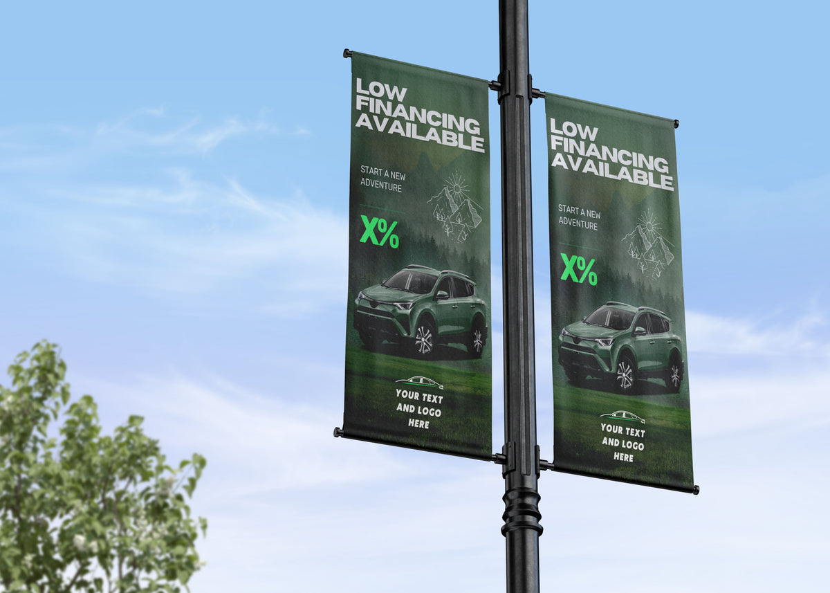 Auto Financing Banner green and black