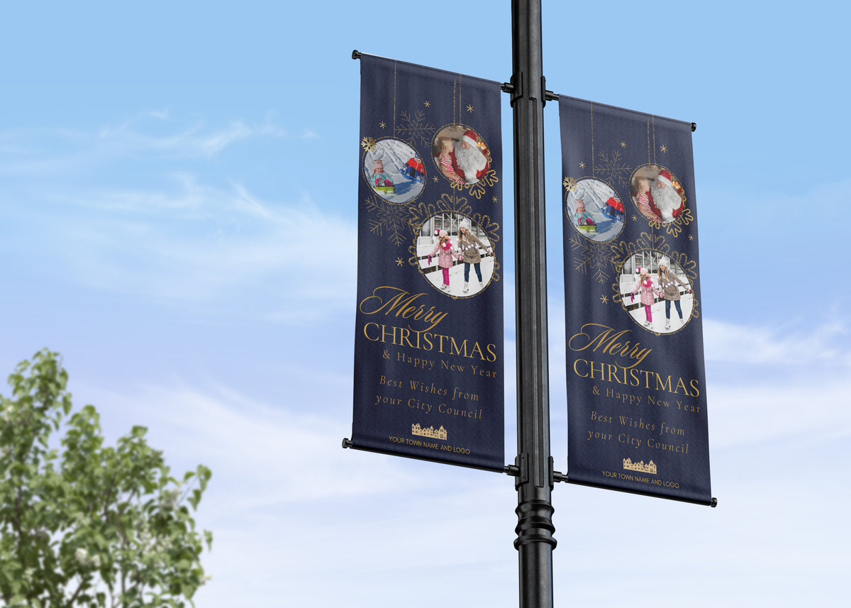 Christmas Lamp Post Banners