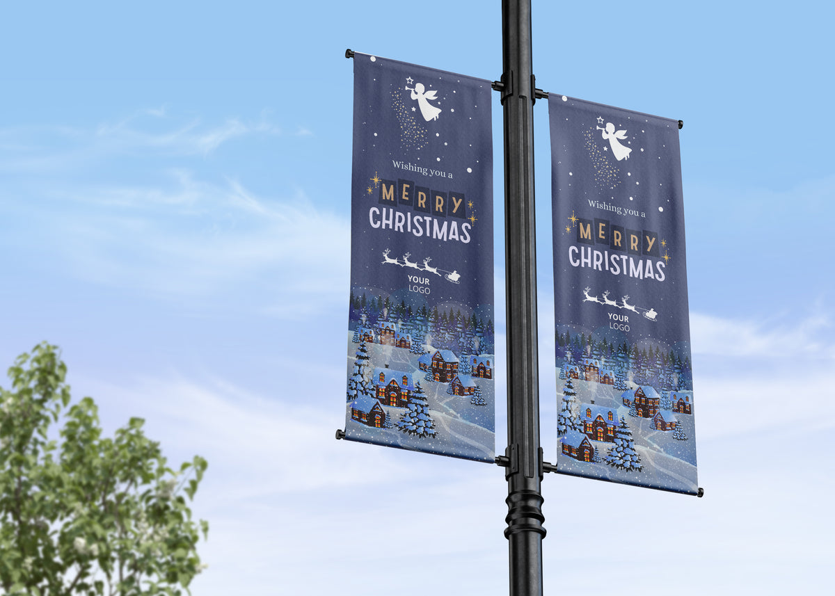 Christmas Lamp Post Banners