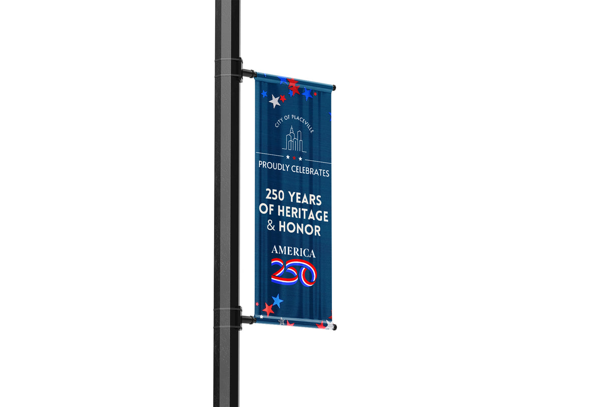 America 250 Lamp Post Banners