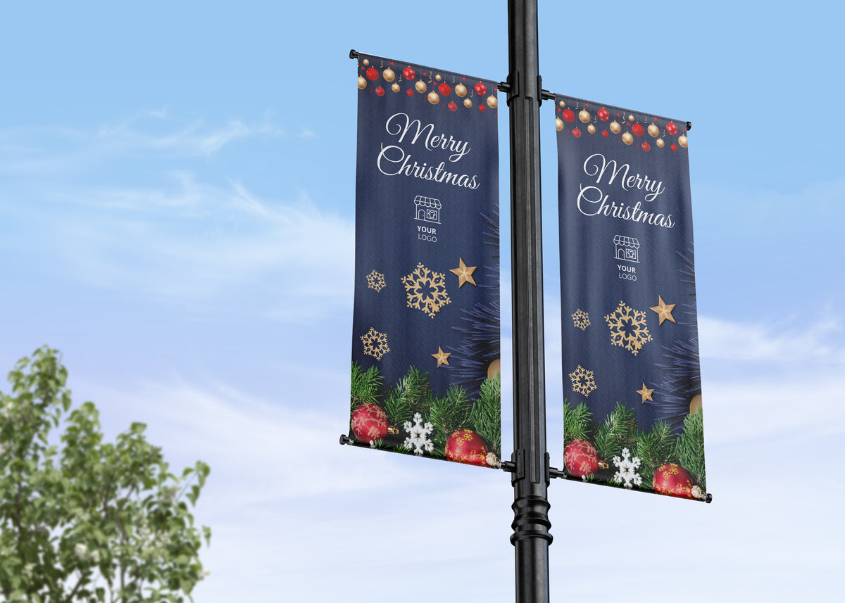 Christmas Lamp Post Banners