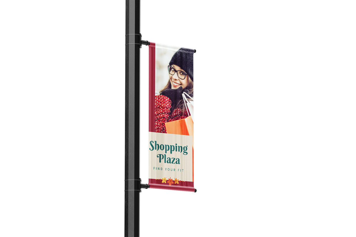 Seasonal Autumn Commercial Shopping Center Lamp Post Banners