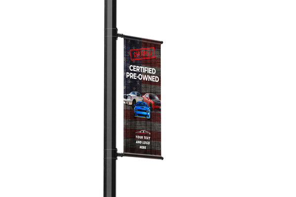 Sell Pre-Owned Street Pole Banners for Car Lots - Green Valley Flags