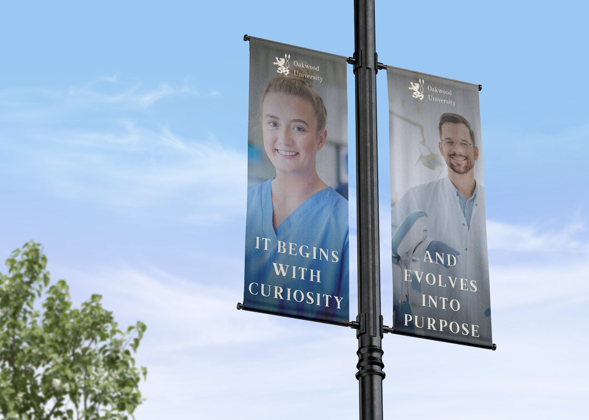 Branding, Values and Inspiration | College and School Campus Street Pole Banners