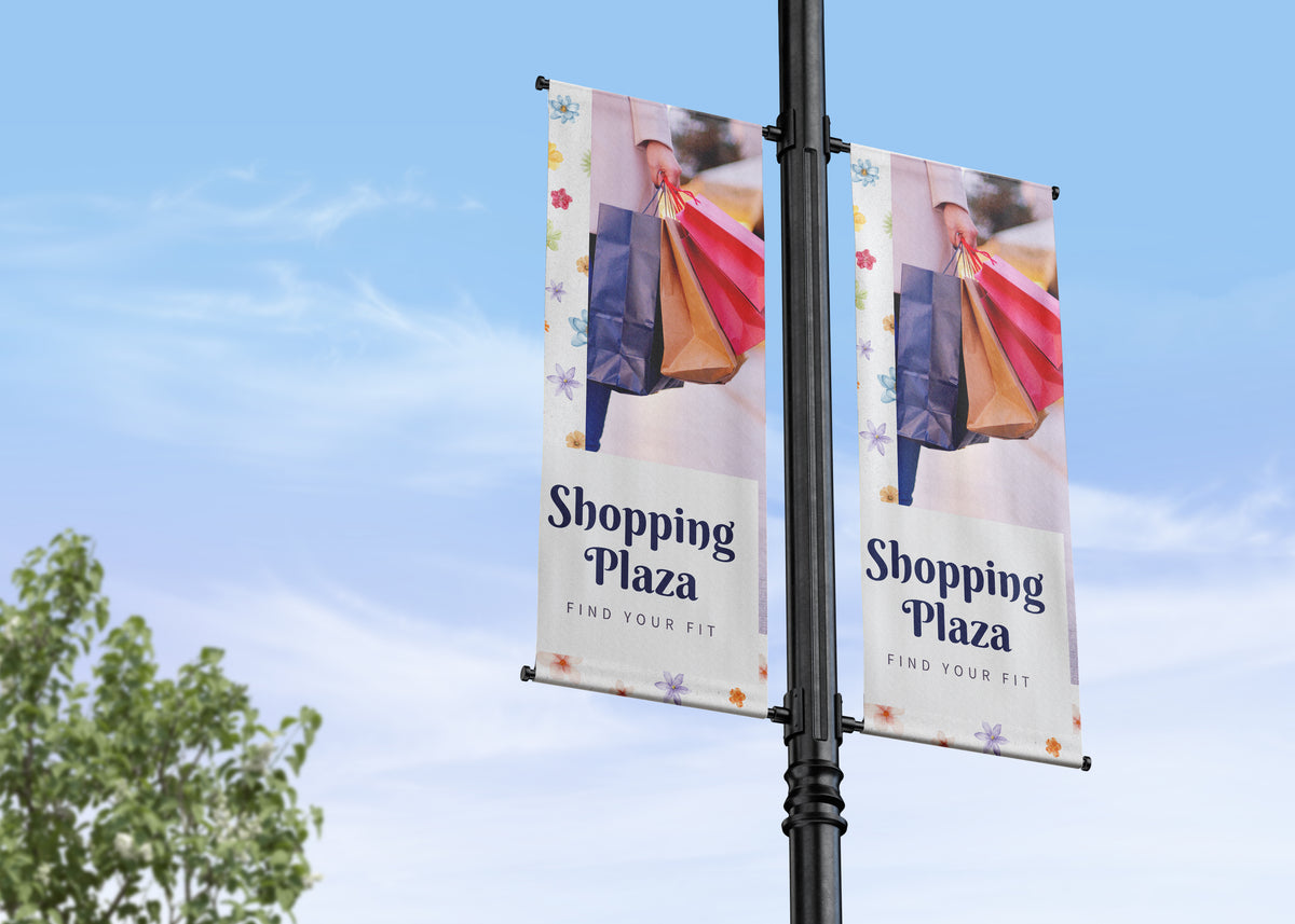 Double banner spring border with lifestyle imagery