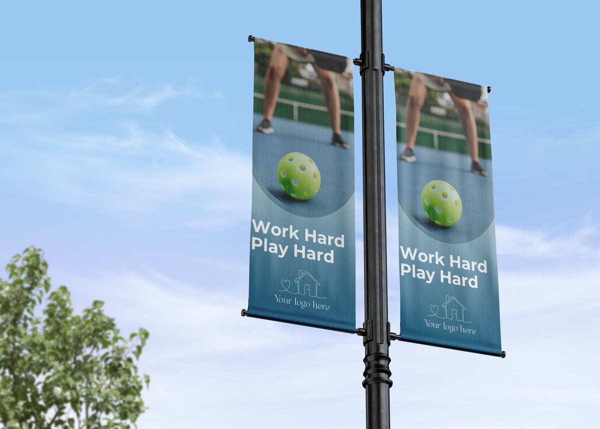 General Marketing Photo curved Pickleball Court Highlight Double Banner 