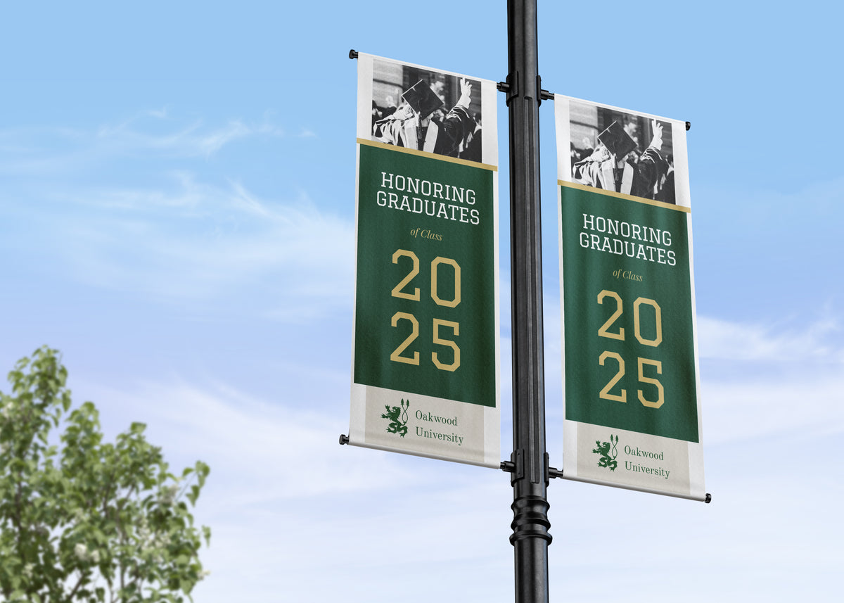 Recognizing Graduates | College and School Campus Street Pole Banners