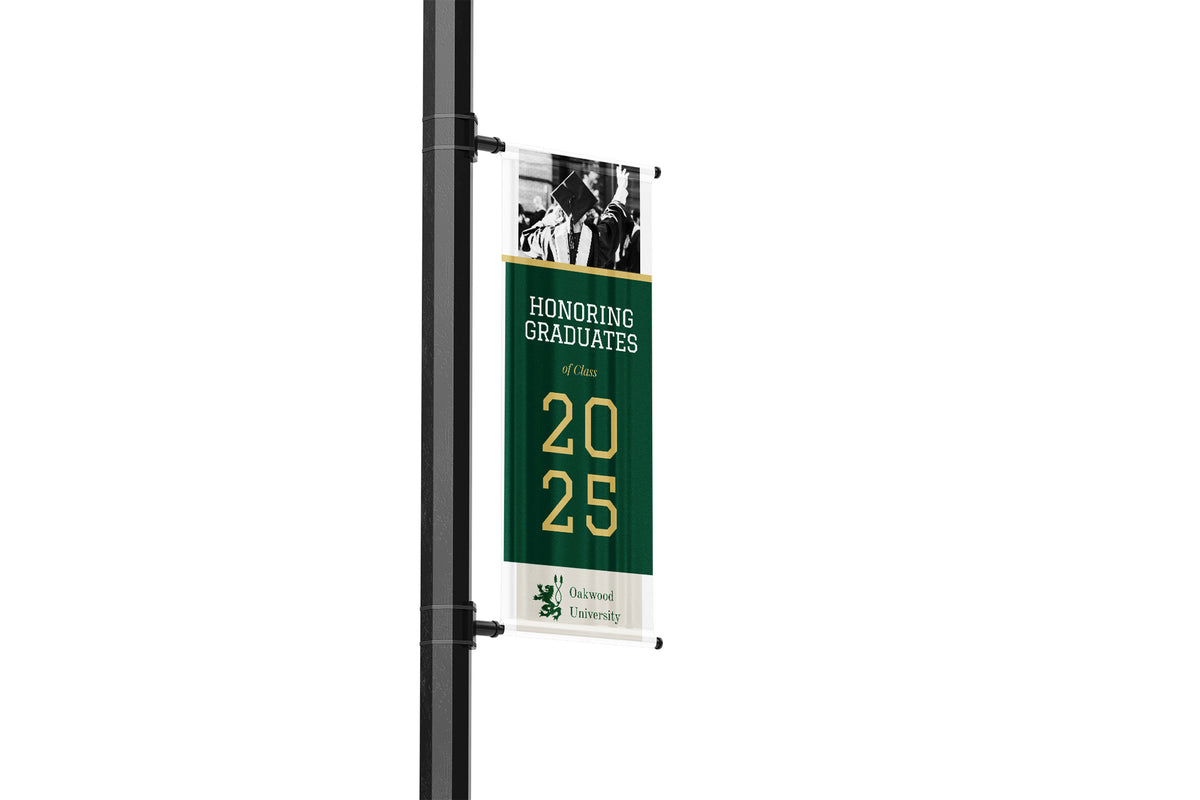 Recognizing Graduates | College and School Campus Street Pole Banners