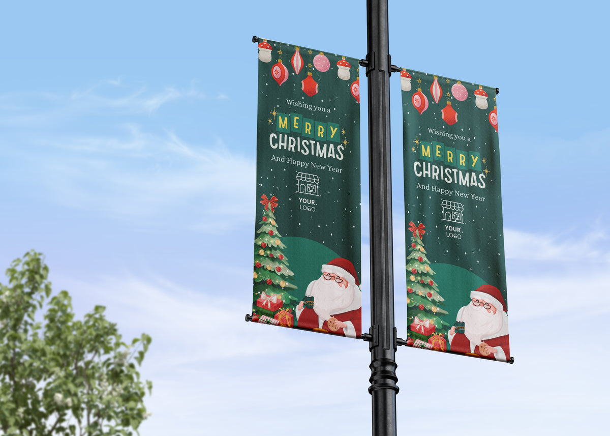 Christmas Lamp Post Banners