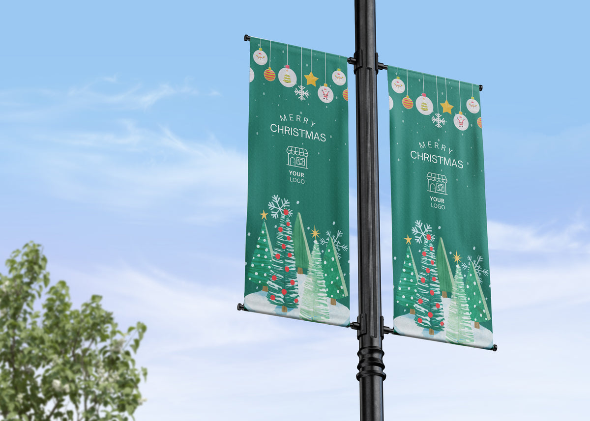 Christmas Lamp Post Banners