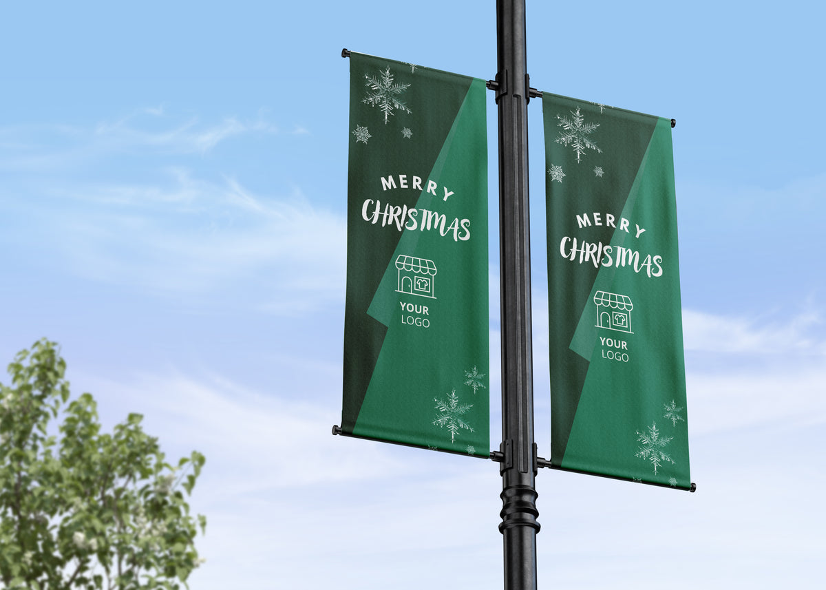 Christmas Lamp Post Banners