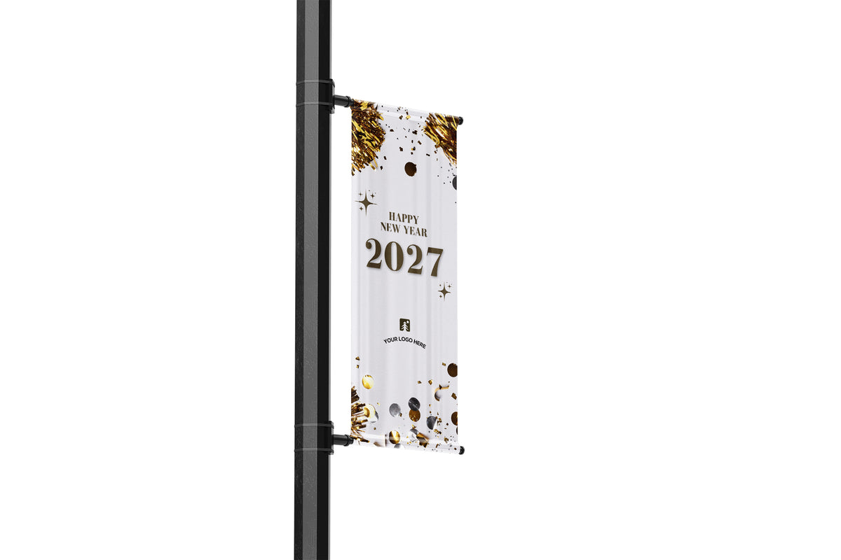 Happy New Year Lamp Post Banners