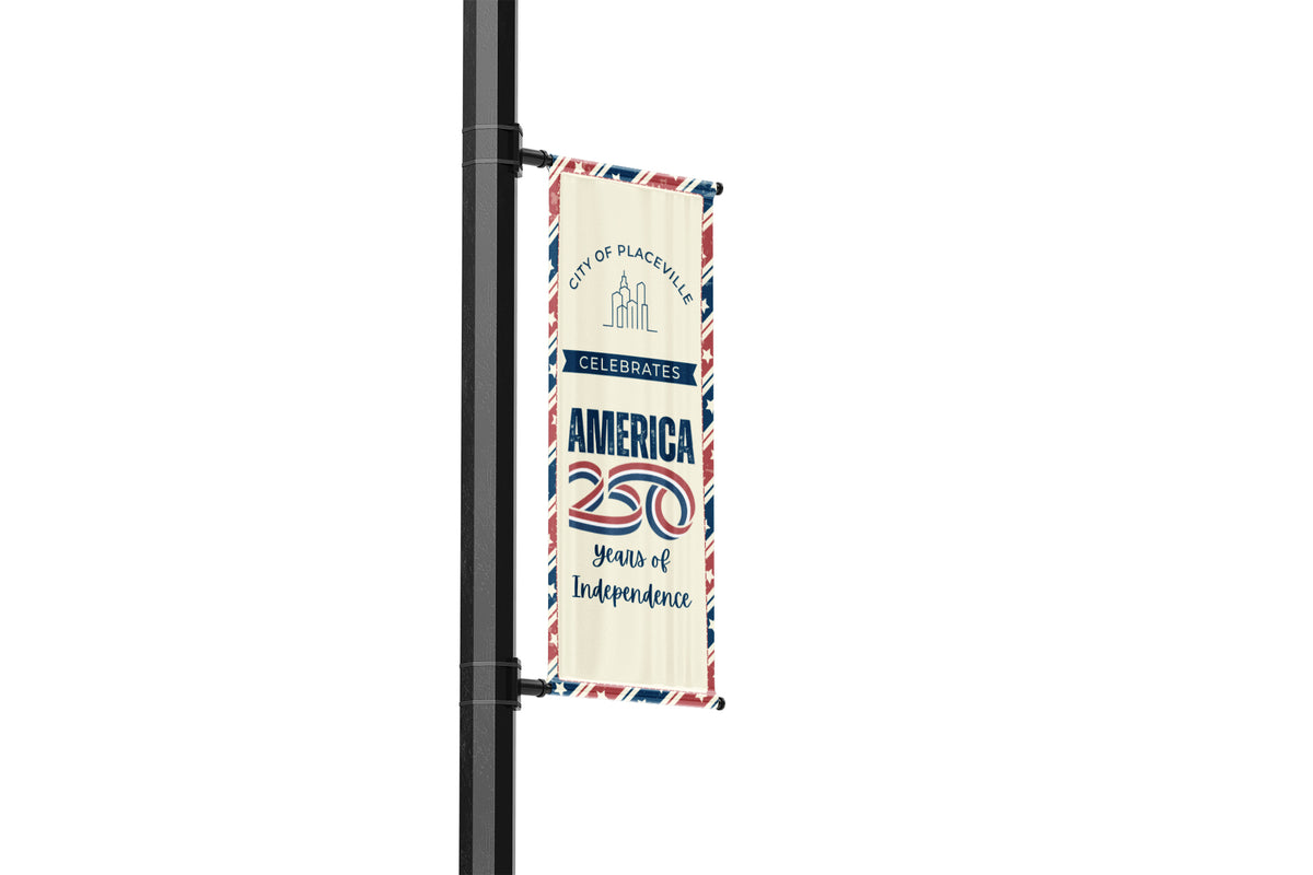 America 250 Lamp Post Banners