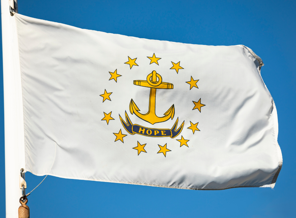 State of Rhode Island Flag