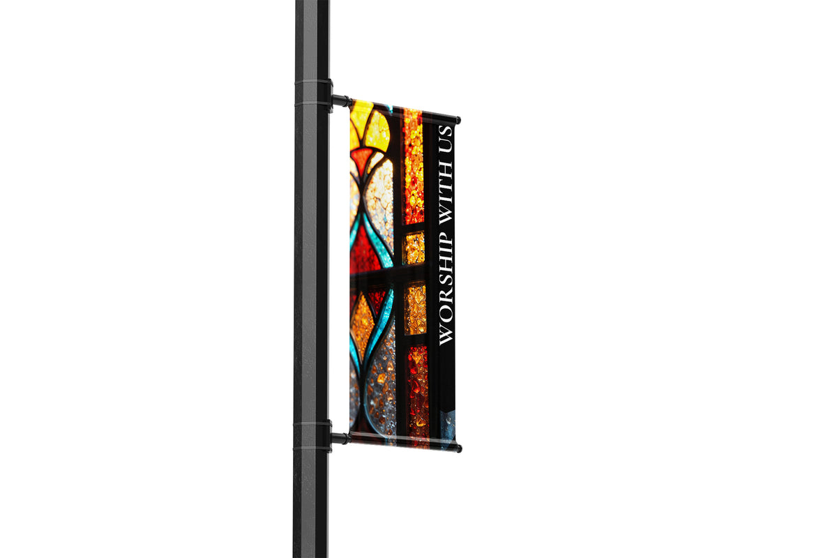 Church Street Pole Banners | Custom & Pre-Designed Church Banner Flags