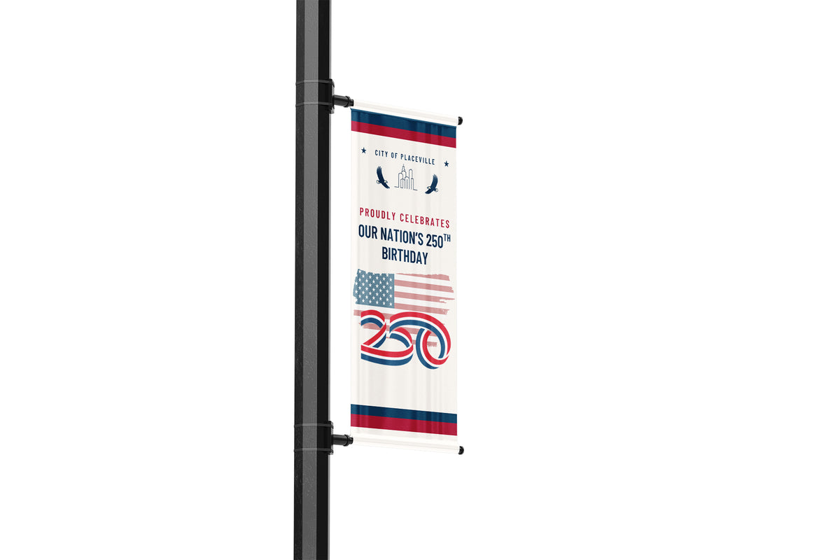 America 250 Lamp Post Banners