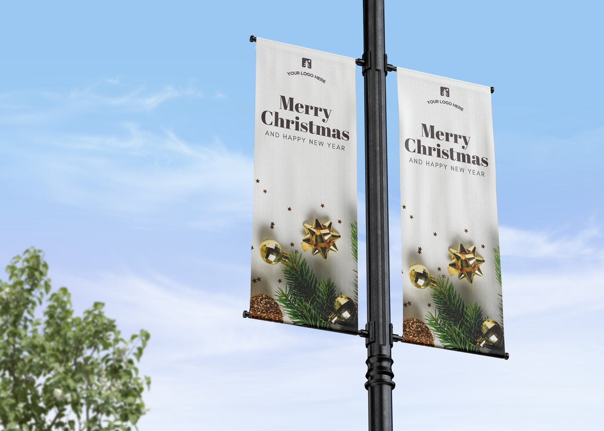 Christmas Lamp Post Banners