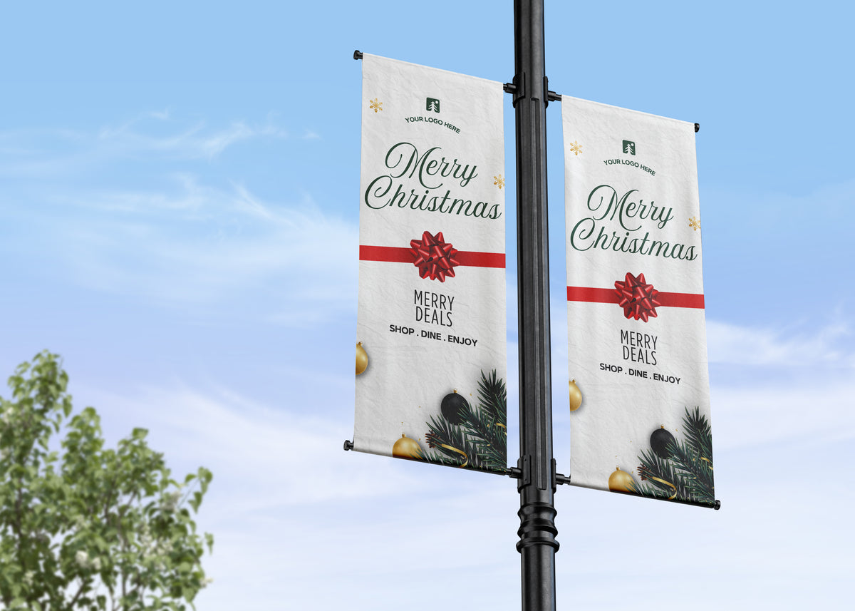 Christmas Lamp Post Banners