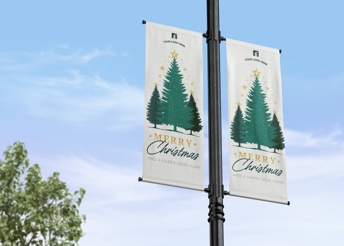 Christmas Lamp Post Banners