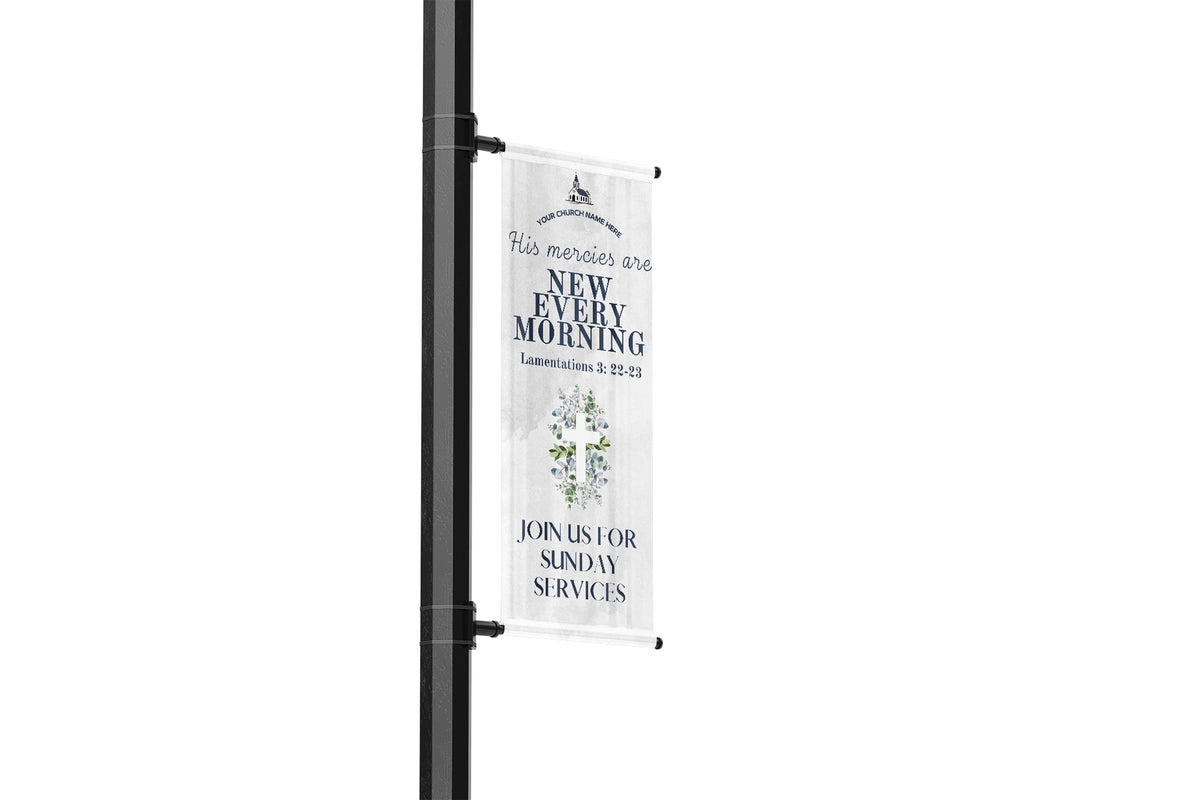 Church Street Pole Banners | Custom & Pre-Designed Church Banner Flags