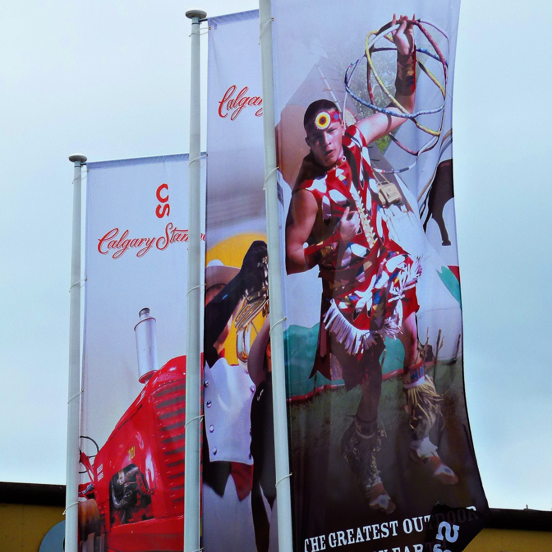 Custom fabric pole banners