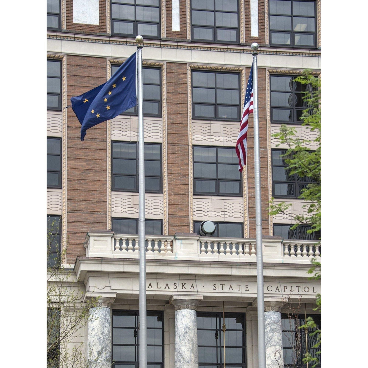 Knitted Polyester flag of the State of Alaska