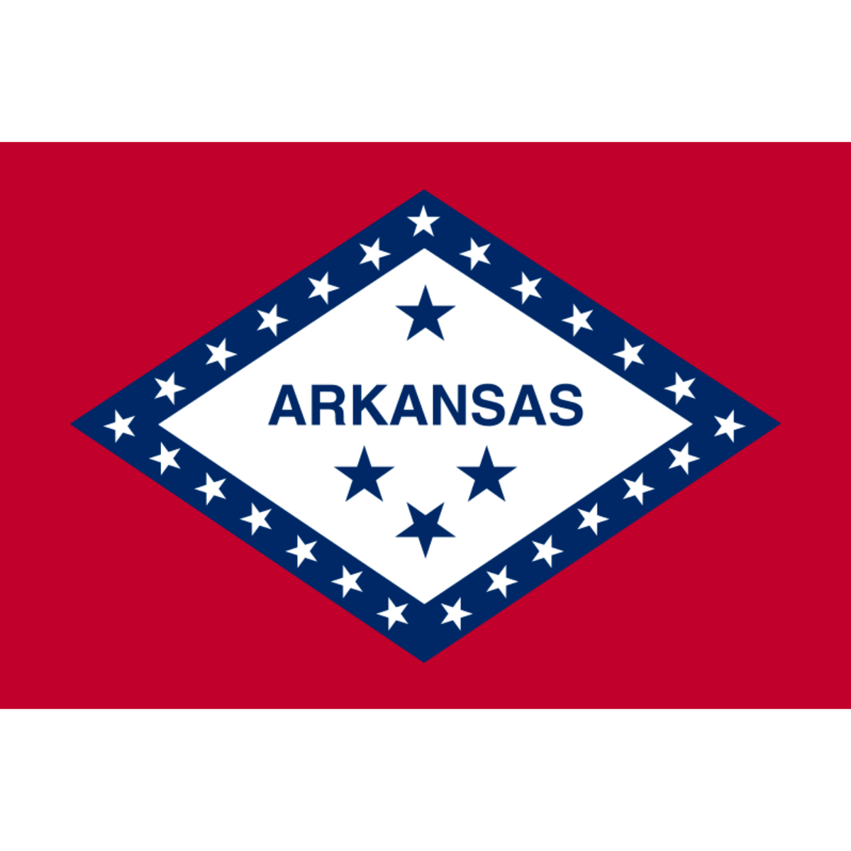 Flag of the State of Arkansas lightweight knitted polyester 