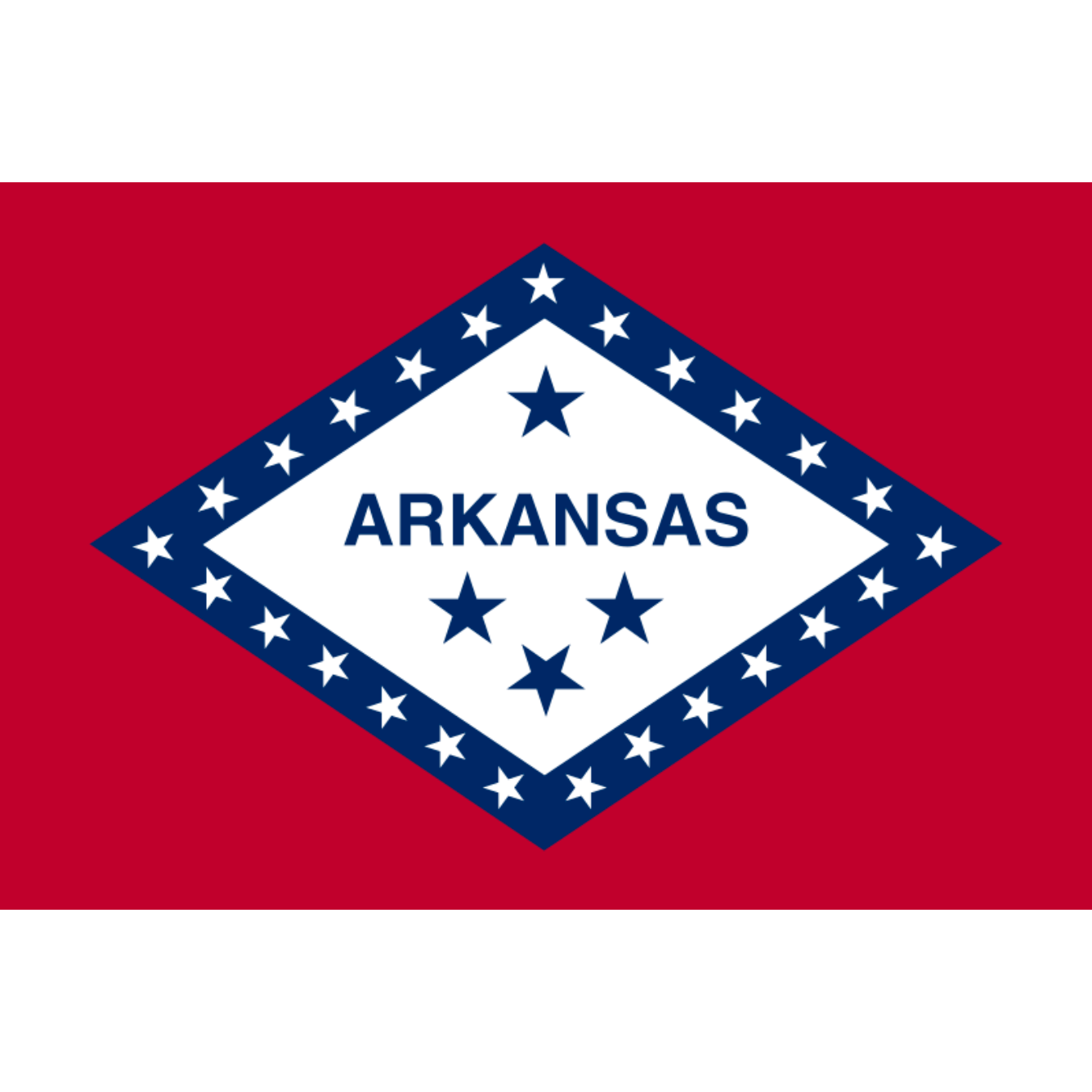 Flag of the State of Arkansas lightweight knitted polyester 