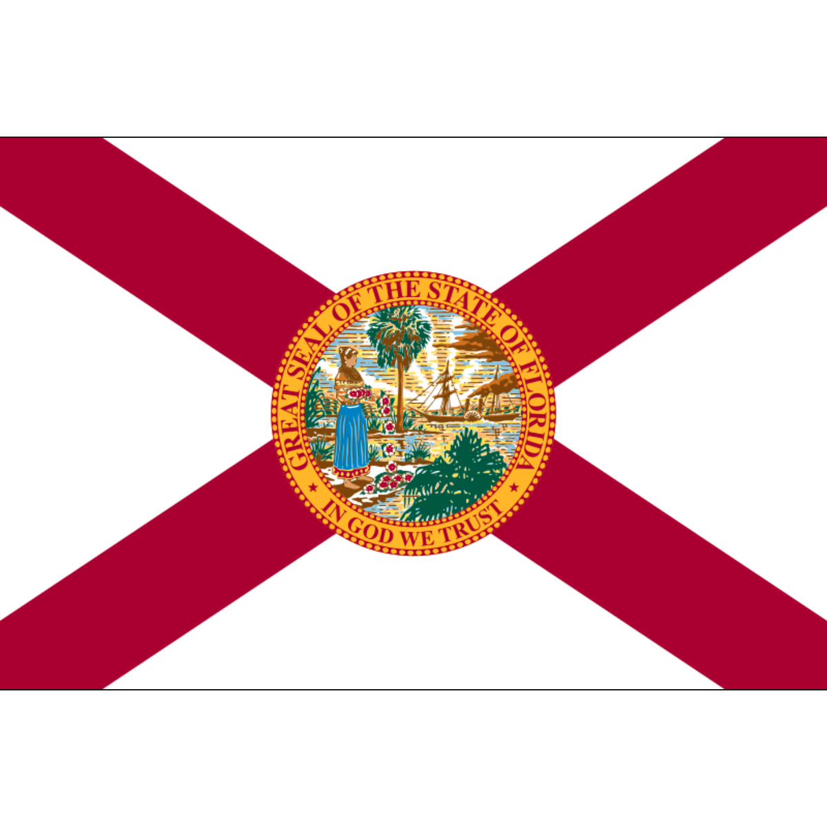 State of Florida flag lightweight knitted polyester 