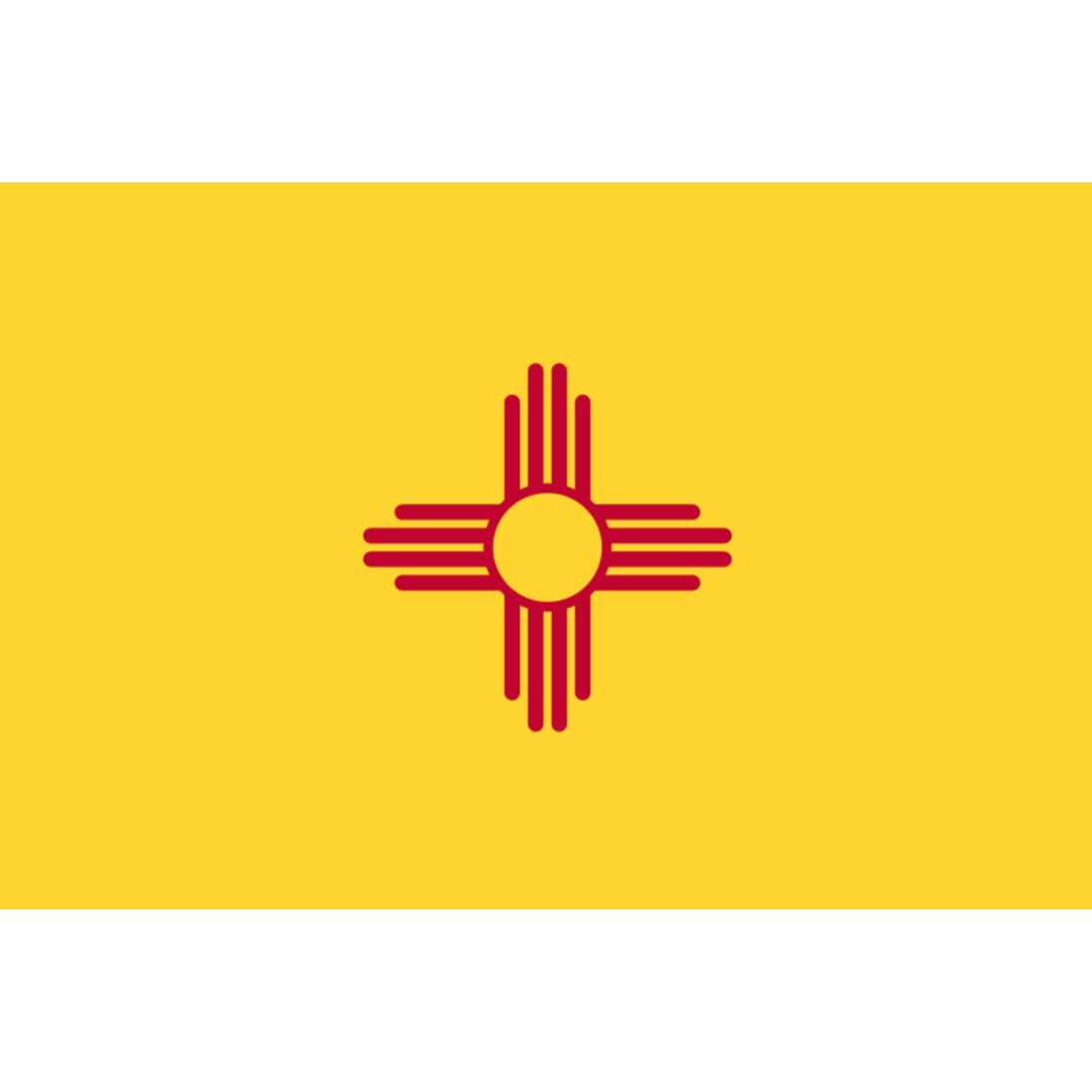 Flag of New Mexico state flag - lightweight knitted polyester 