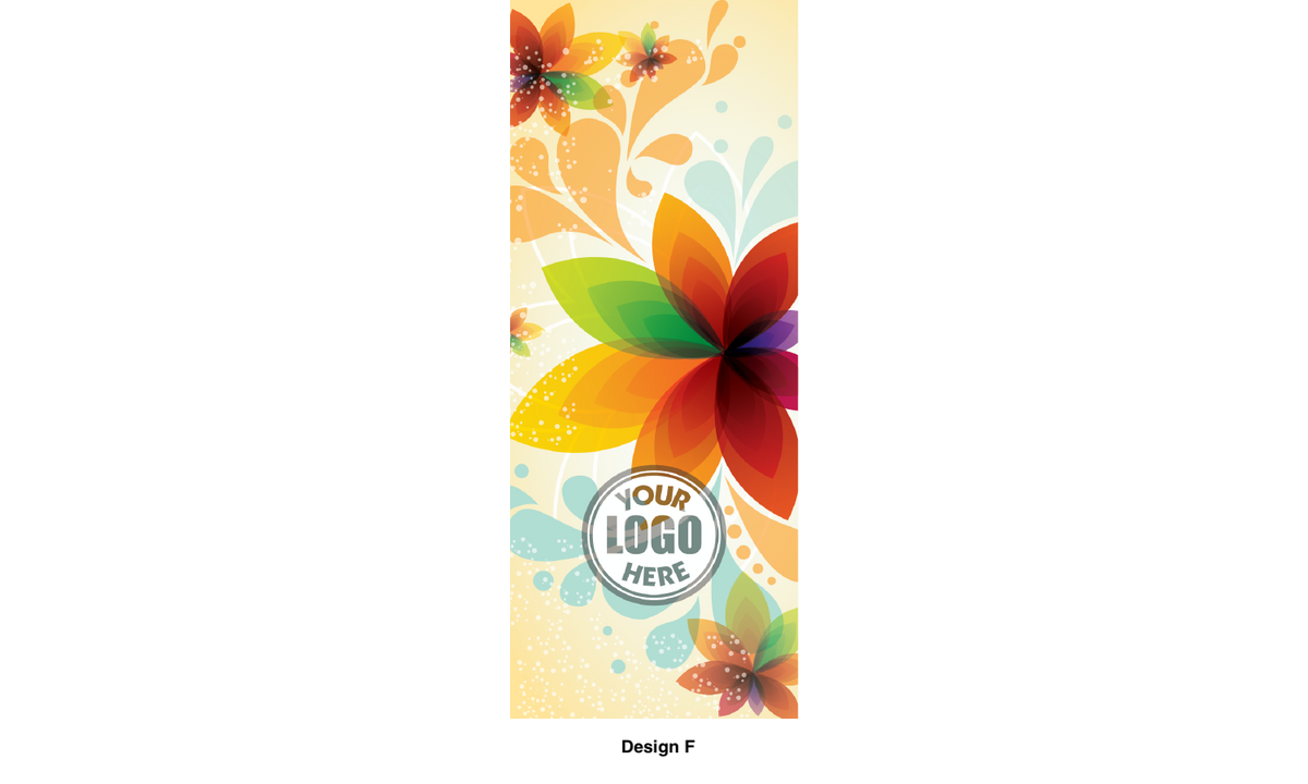 Modern design Spring themed street pole banners printed double sided on 18 oz blockout vinyl with pockets on top and bottom- full color print lamp post banner perfect for cities and towns. Fade resistant and suitable for all weather conditions