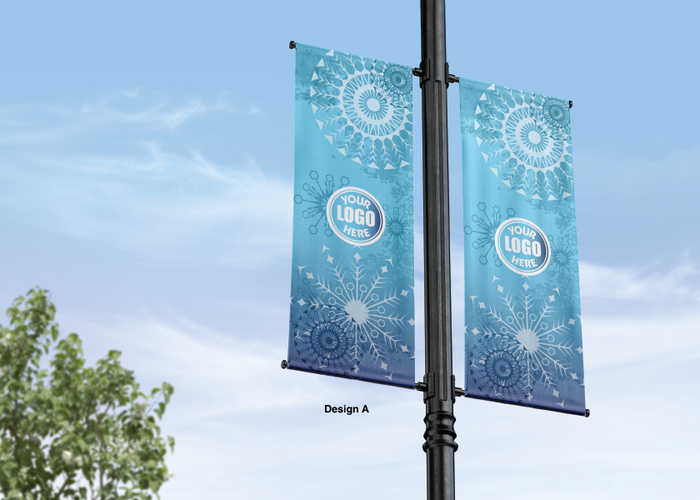 Winter Street Pole Banners